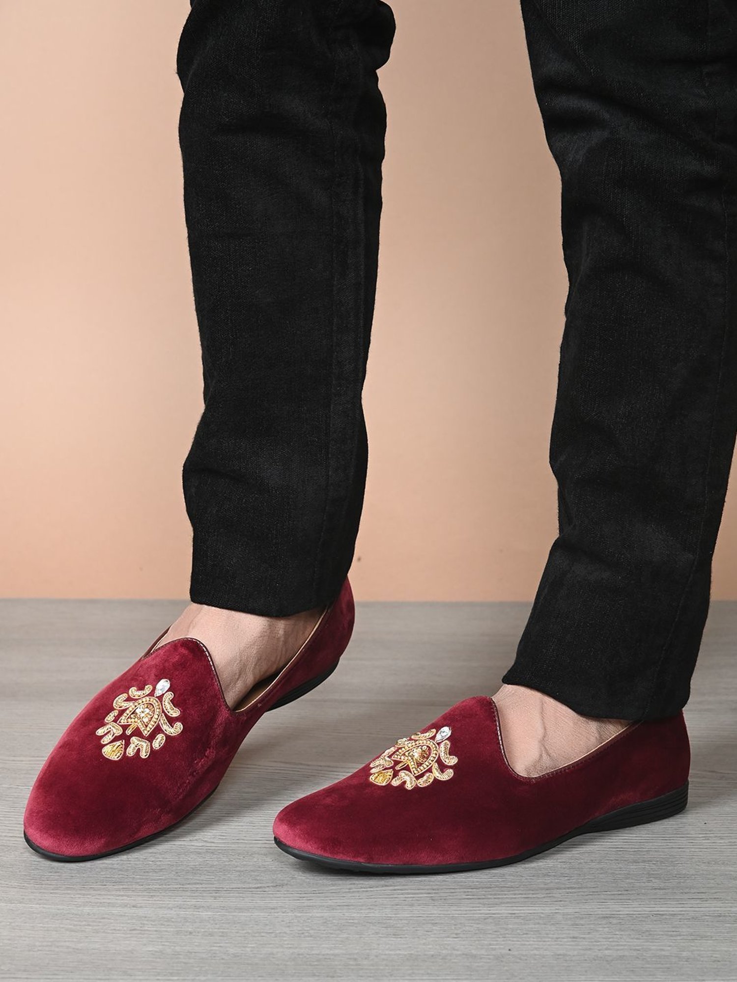 San Frissco Men's Maroon Casual Loafers