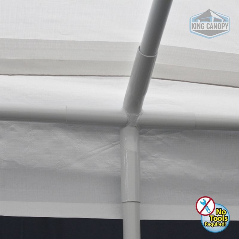 King Canopy 10'x13' Universal 6 Leg Tent with White Cover