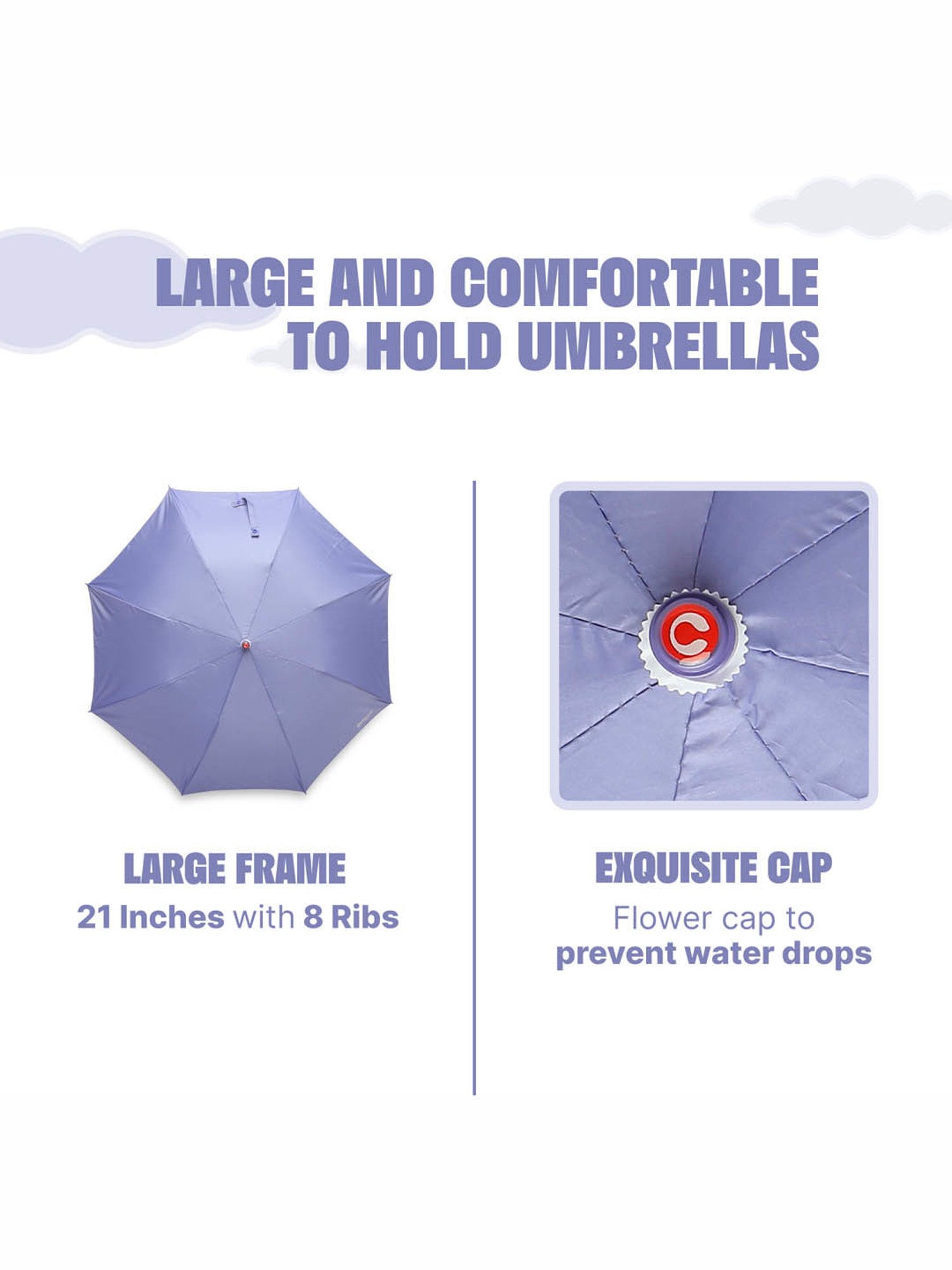 Citizen Purple Solid Free Size Umbrella