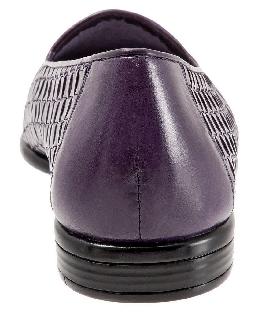 Trotters Liz Woven Detailed Block Heel Loafers