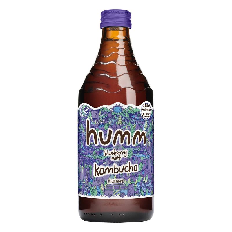 Humm Blueberry Mint Kombucha 14oz