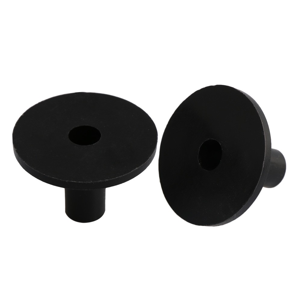 BQLZR 10 x Plastic Flanged Cymbal Sleeves for Drum Kit 3.8x2.6cm Black