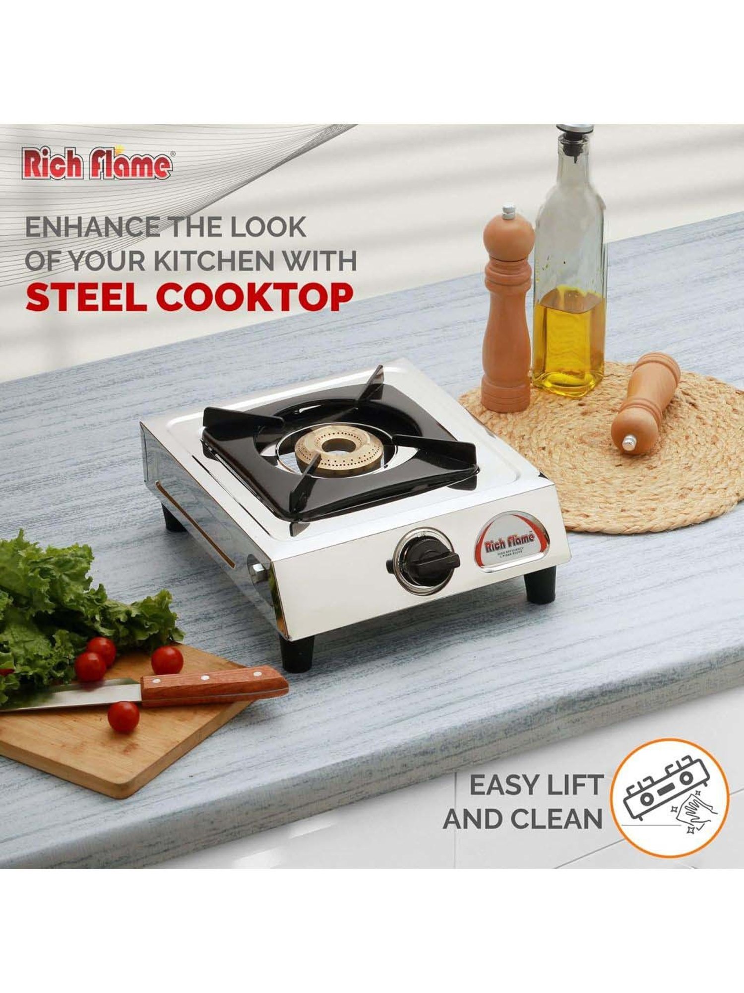 Range Kleen 4pc Porcelain Drip Pan Set Black