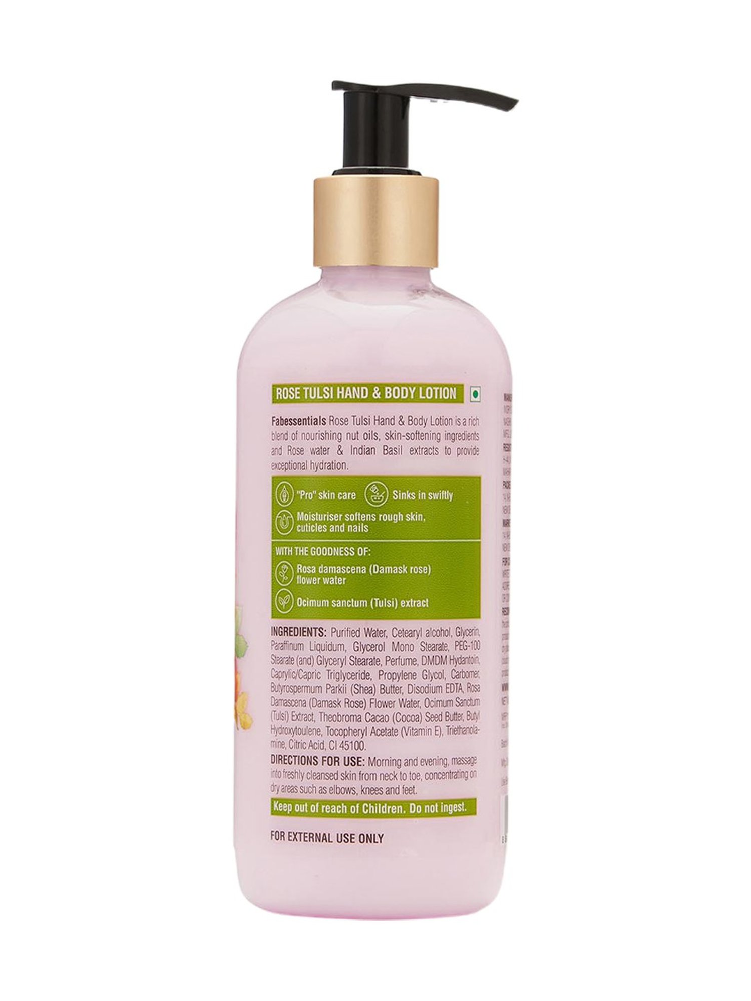 Fabessentials Rose, Tulsi Hand & Body Lotion - 300 ml