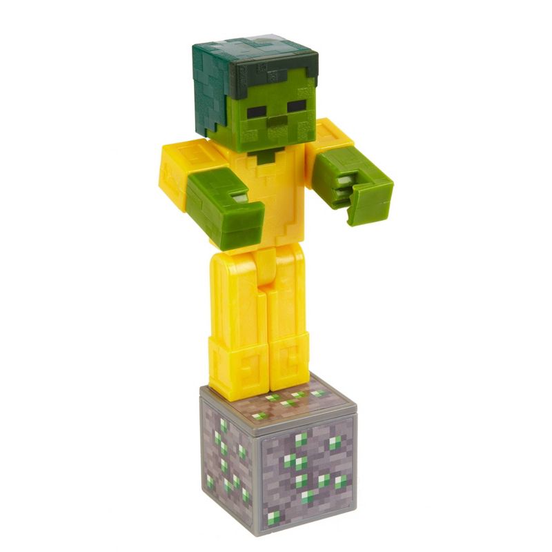 Minecraft Zombie with Gold Armor Mini Figure