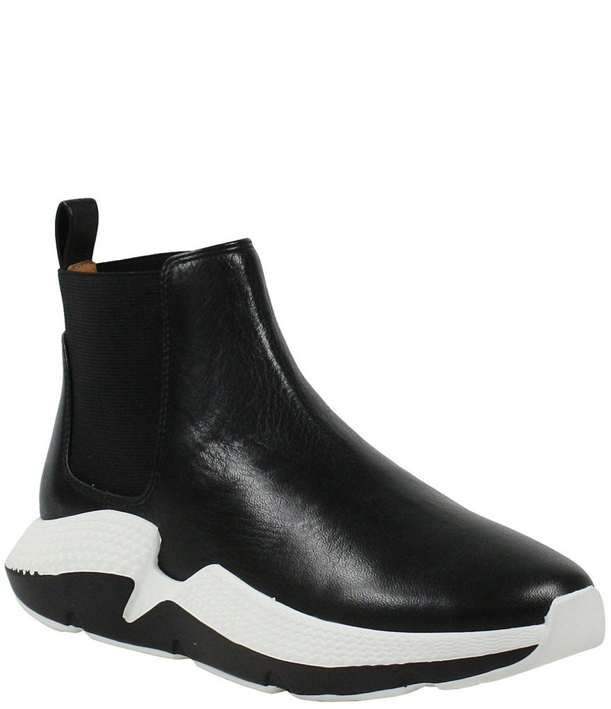 L'Amour Des Pieds Haddy Leather Chelsea Sneaker Booties