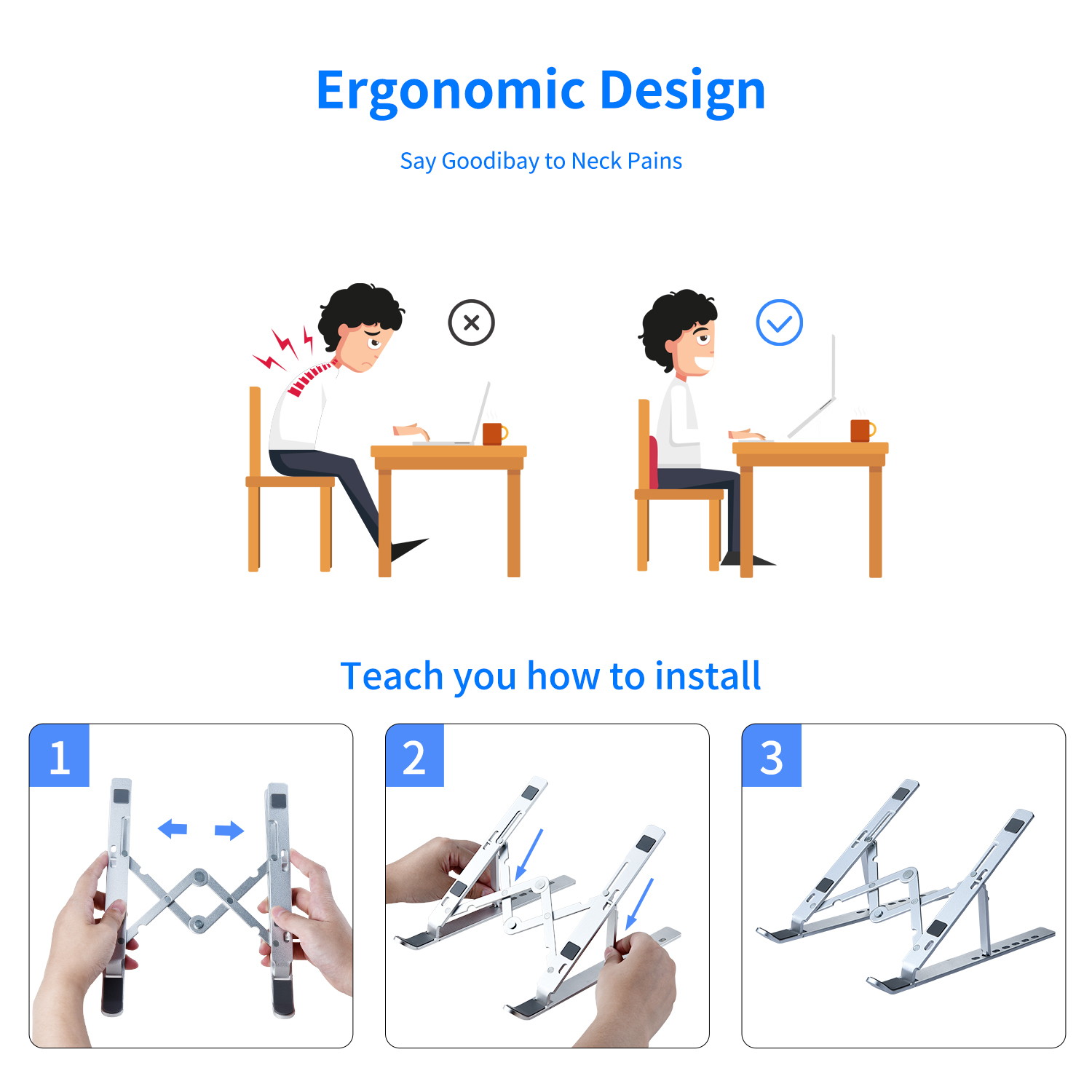 Laptop Cooling Pad, Laptop Cooler with 5 Quiet Red LED Fans for 12"-17" Inch Laptop, Dual USB 2.0 Ports, Portable Angle Adjustable Laptop Stand for Gaming Laptop-Green