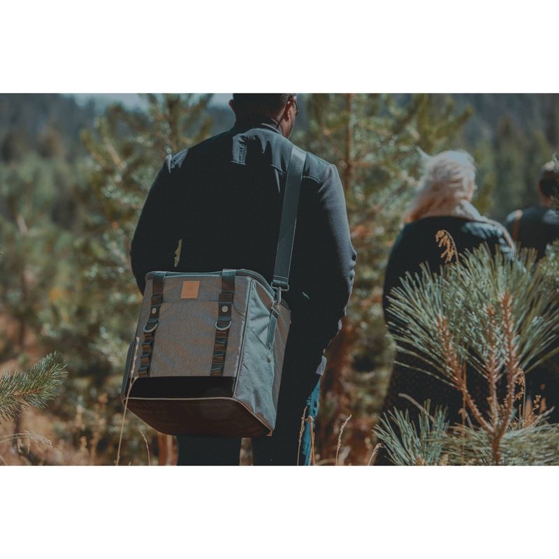 Picnic at Ascot Insulated Picnic Basket/Cooler Fully Equipped with Service for 2 - Trellis Green