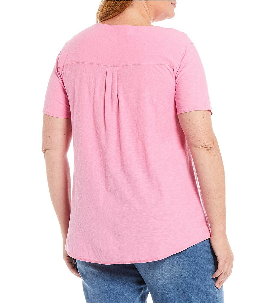 Westbound Plus Size Short Sleeve V-Neck Tee