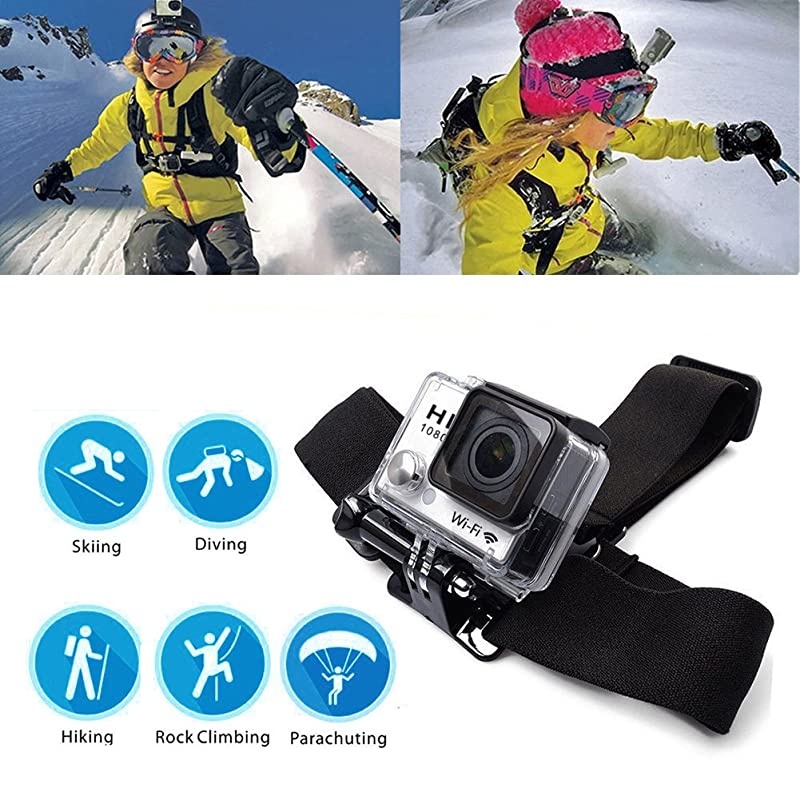 11in1 Action Camera Accessories Bundle Kits Compatible with Gopro Hero 7 6 5 AKASO EK7000 4K Crosstour Campark APEMAN Dragon Touch VanTop Sports Camera