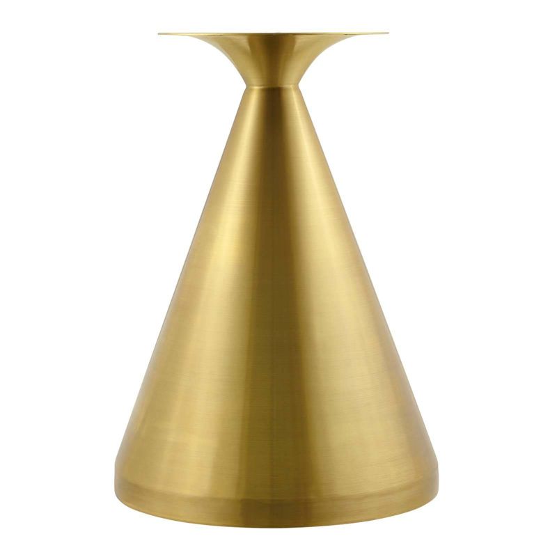 36" Tupelo Round Wood Dining Table Gold Walnut - Modway