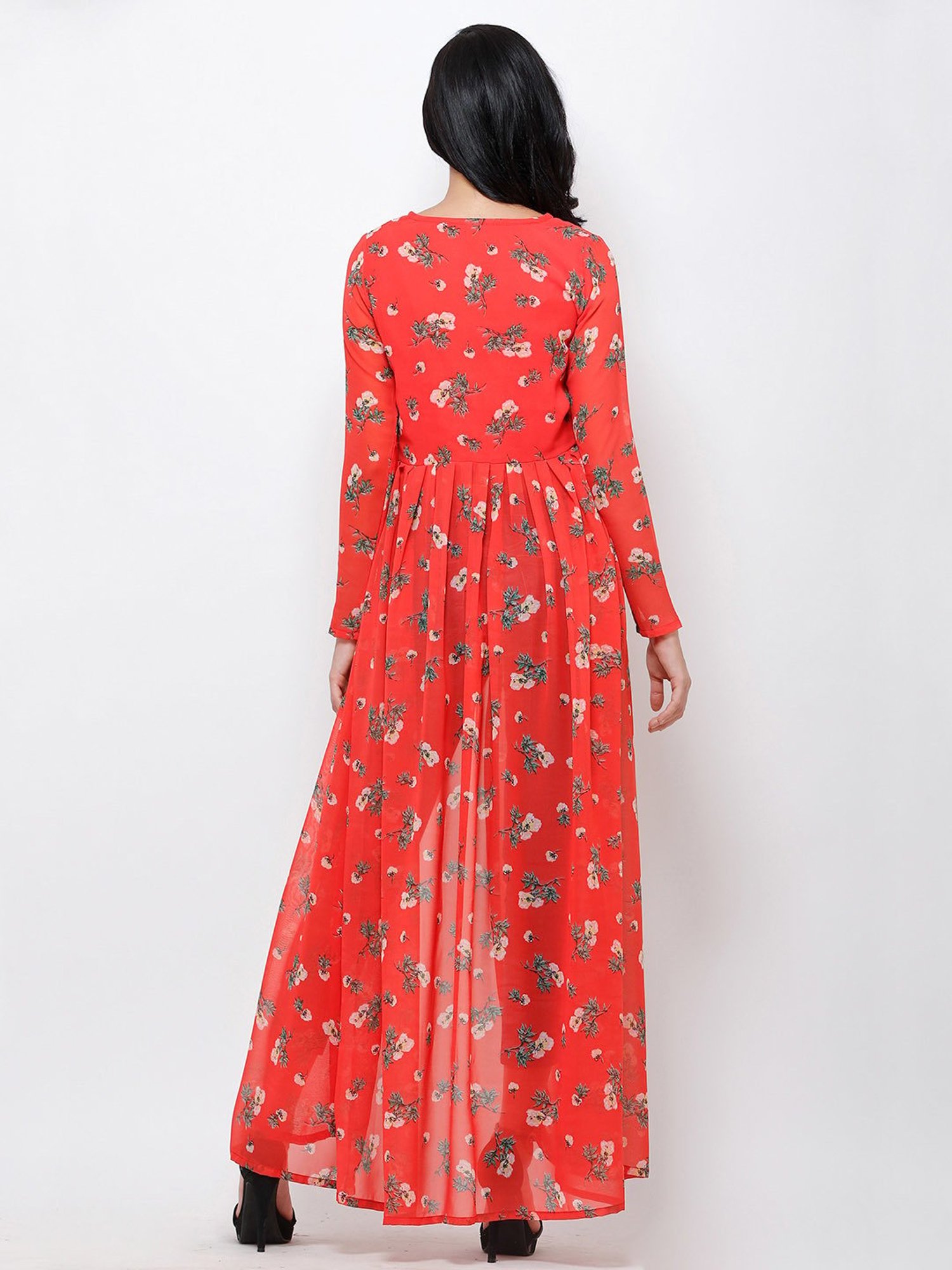 Cation Orange Floral Print Tunic