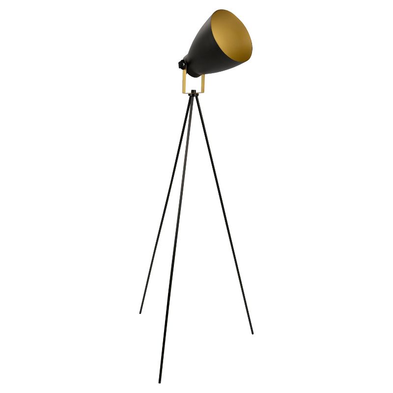 58" Grammy Reader Lamp Black/Gold - LumiSource