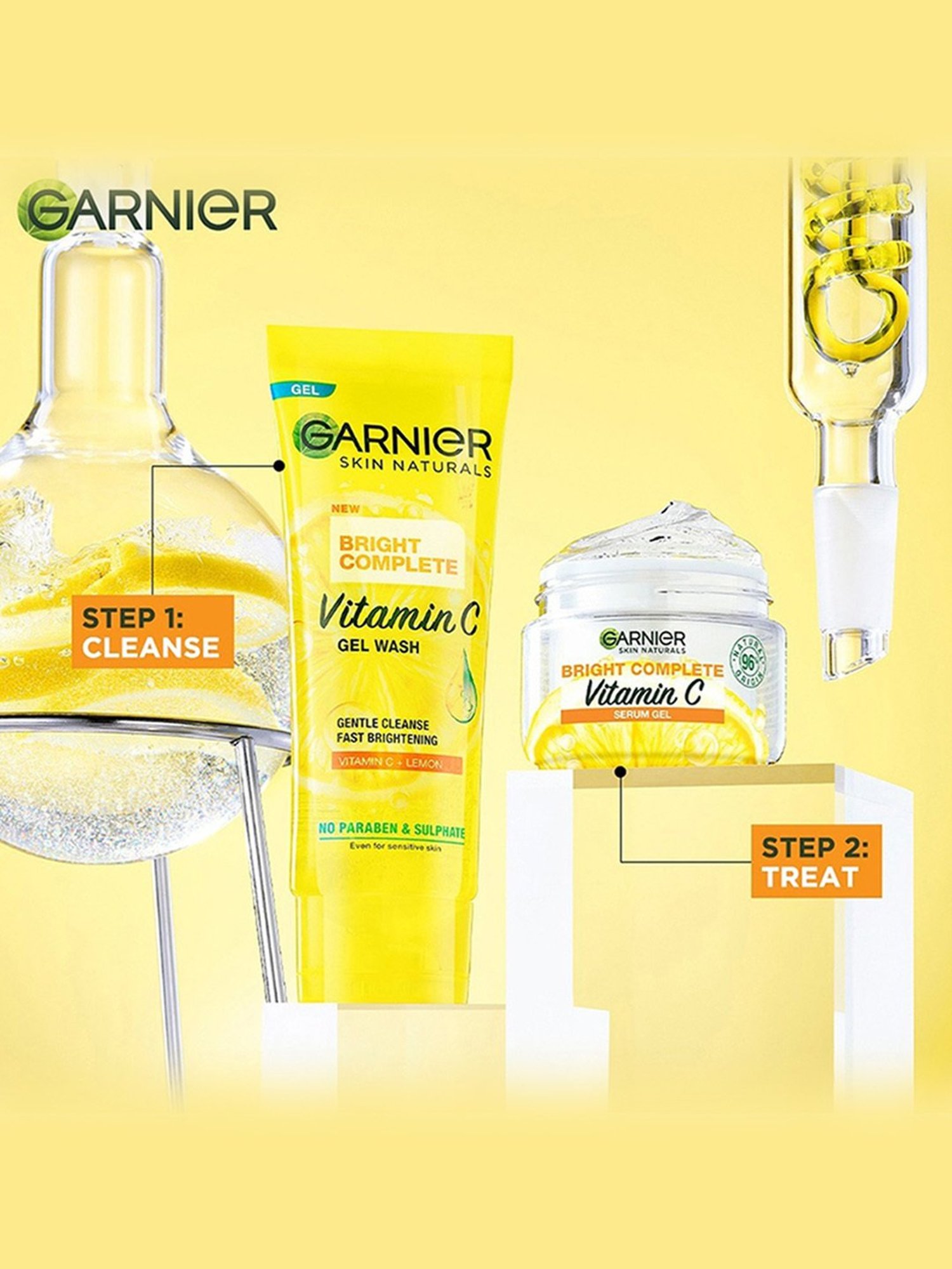 Garnier Bright Complete Vitamin C Serum Gel - 45 gm
