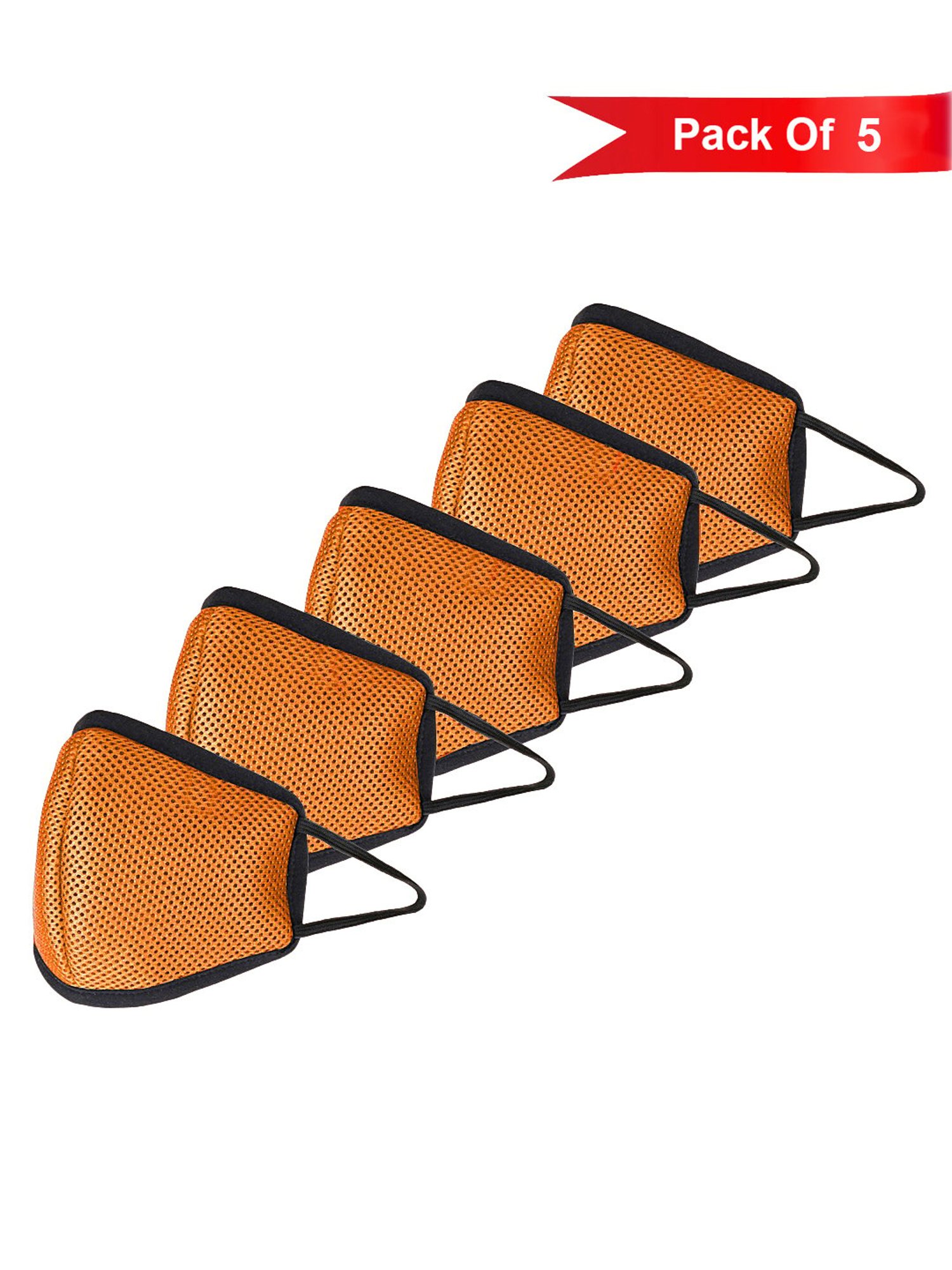 Teakwood Hypashield Reusable 3 Layered Outdoor Face Masks - Pack of 5