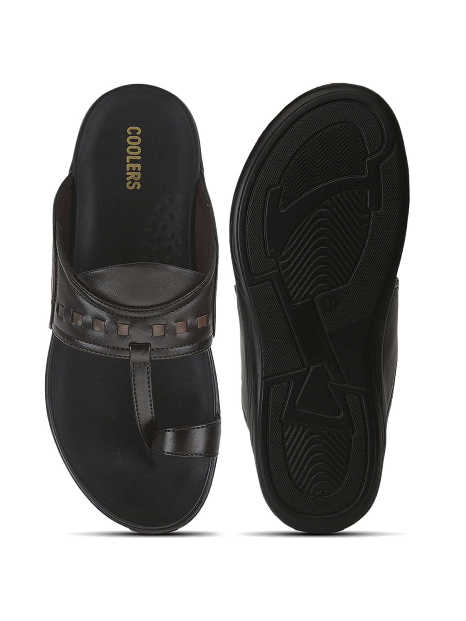 Coolers By Liberty Men's Brown Toe Ring Sandals