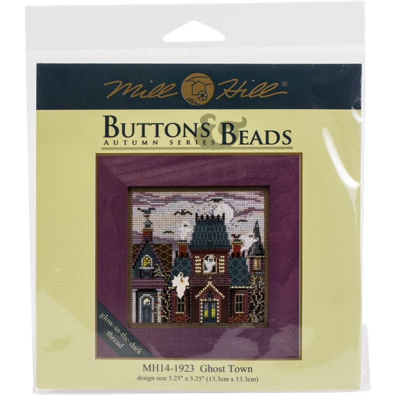 Mill Hill Buttons & Beads Counted Cross Stitch Kit 5"X5"-Ghost Town (14 Count)