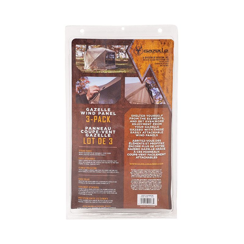 Gazelle Wind Panel Accessory for Portable Canopy Gazebo Screen Tents (12 Panels)