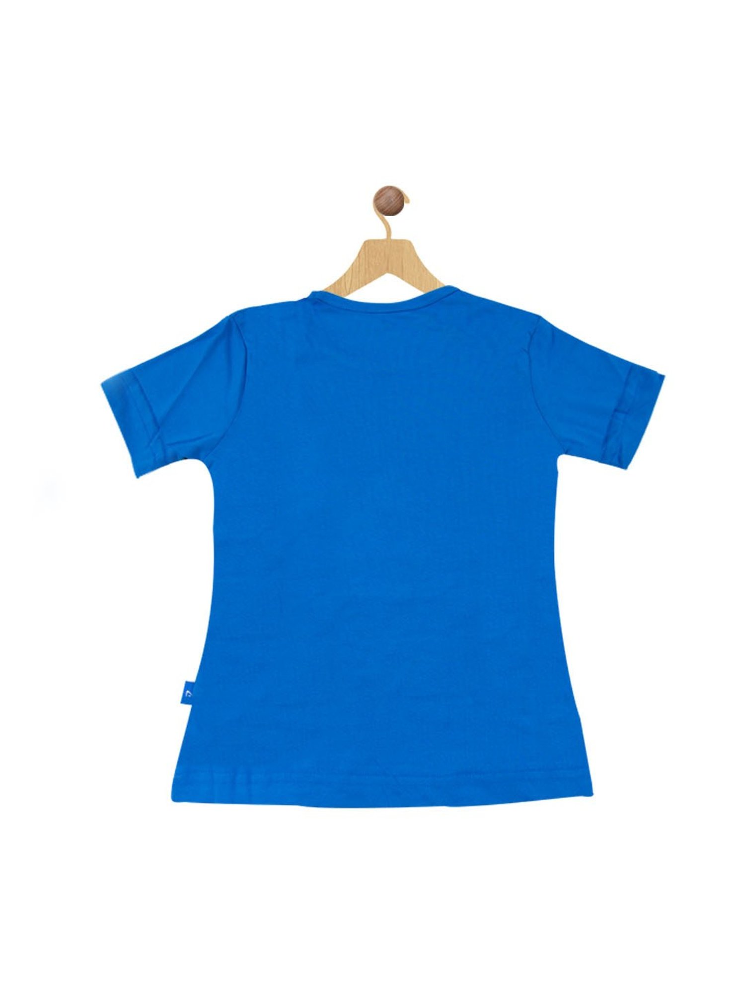 Proteens Girls Royal Blue & Grey Printed T-Shirt with Pants