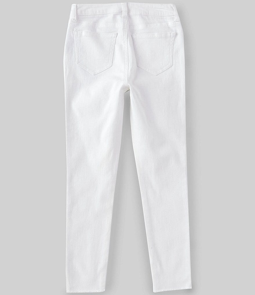 GB GB Girls Big Girls 7-16 Distressed Fringe-Hem Stretch Skinny Jeans