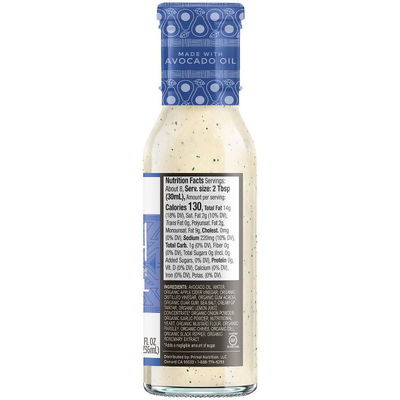 Primal Kitchen Vegan Ranch Dressing - 8fl oz