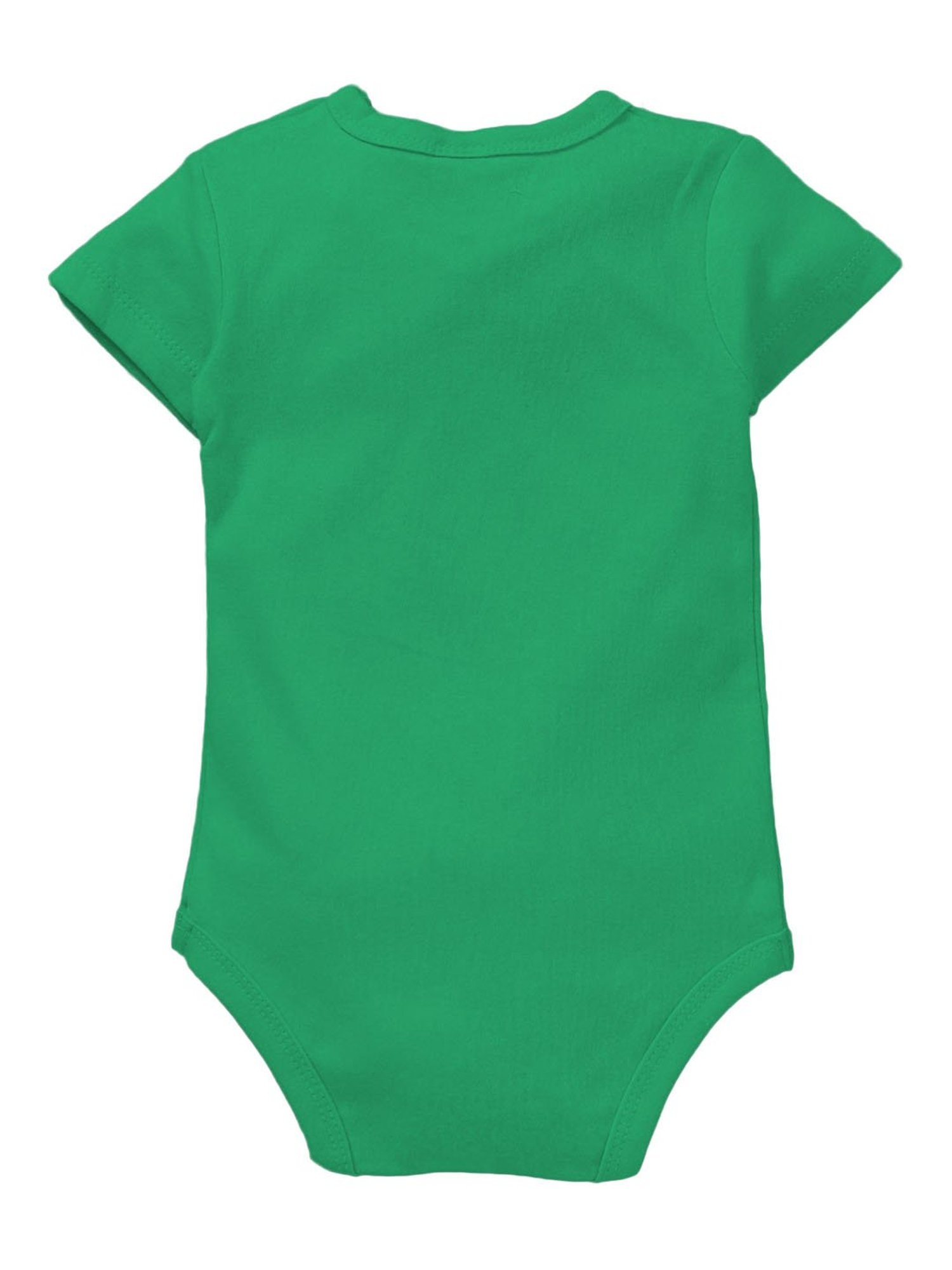 Zeezeezoo Kids Green Papa's Little Valentine Printed Onesie