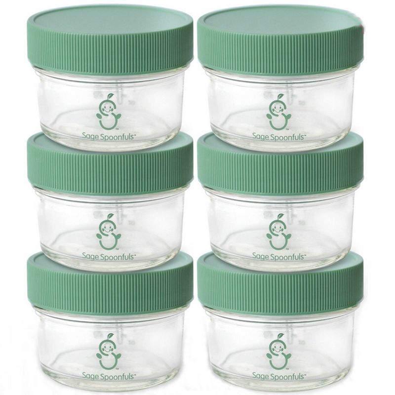 Sage Spoonfuls Small Batch 6pk Baby Food Storage Container - Clear - 4oz