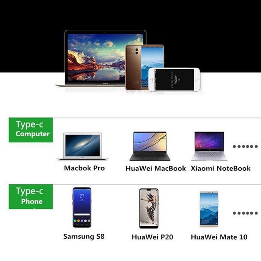 USB C Type c to HDMI 4k Apapter VGA Cable Audio USB3.0 PD Converter USB C HUB For Macbok pro HuaWei P20 HDTV Projector