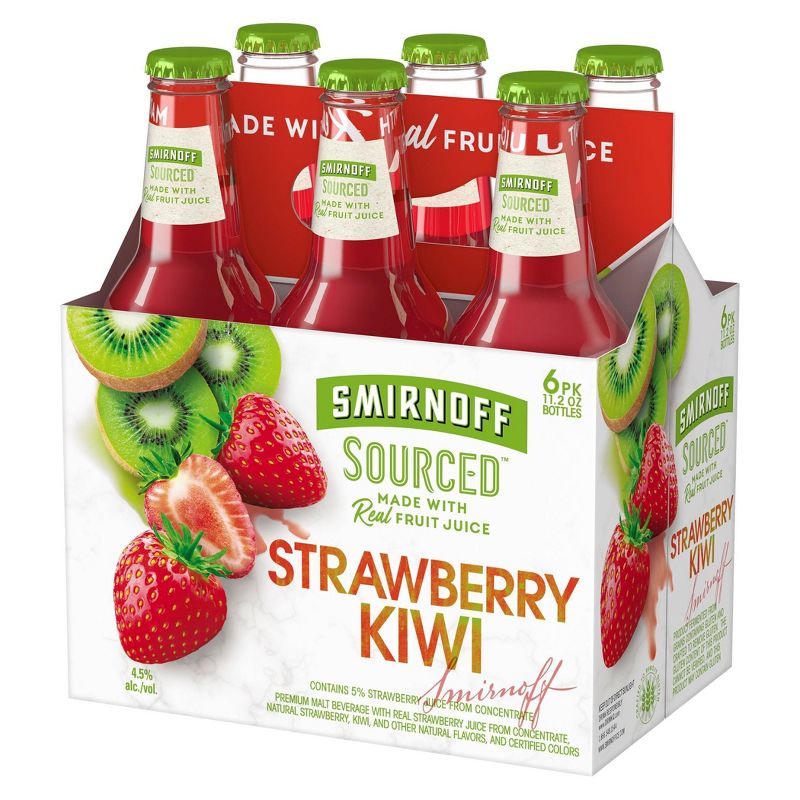 Smirnoff Sourced Strawberry Kiwi - 6pk/11.2 fl oz Bottles