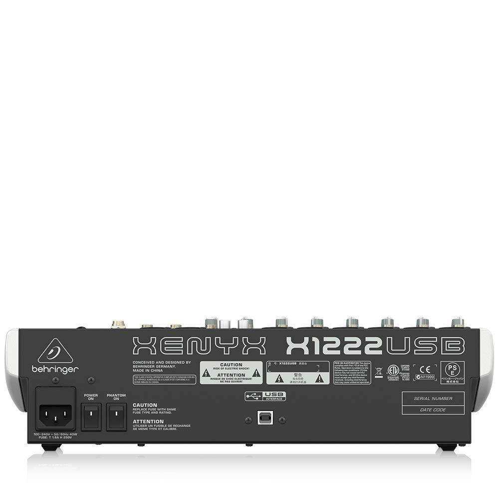 Behringer Xenyx X1222USB Premium 16-Input 2/2-Bus Mixer with USB/Audio Interface