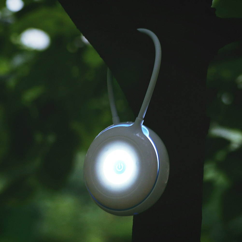 Multi-functional Handheld Light Rechargeable LED Camping Reading Night Dimming Lamp for Home Office Outdoor (Orange)