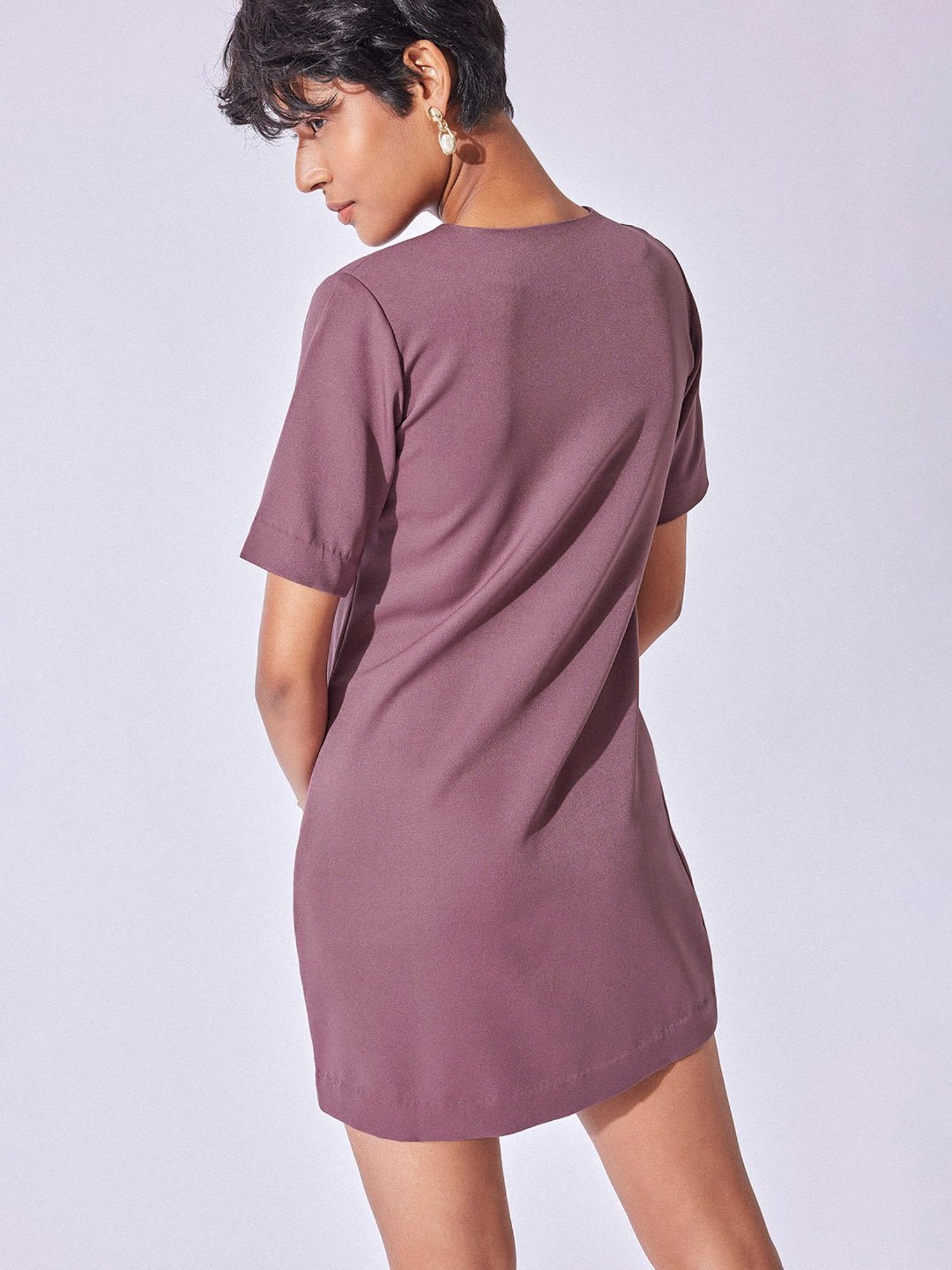 The Label Life Mauve Shift Dress