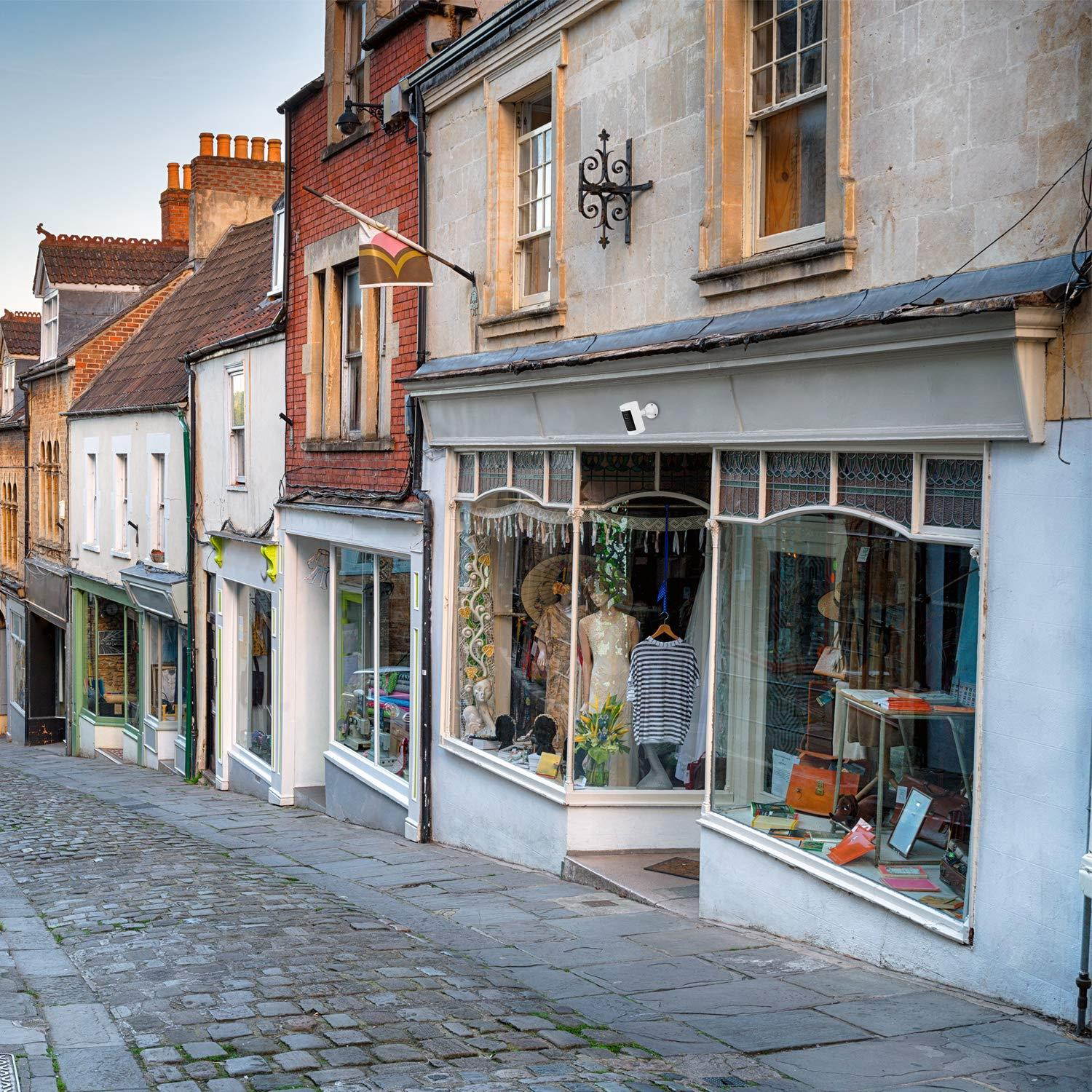 Adjustable Metal Mount with Universal Screw Compatible with Ring Stick Up Cam Wired HD and Ring Stick Up Cam Battery HD - Extra Flexibility for Your Ring Camera (White)