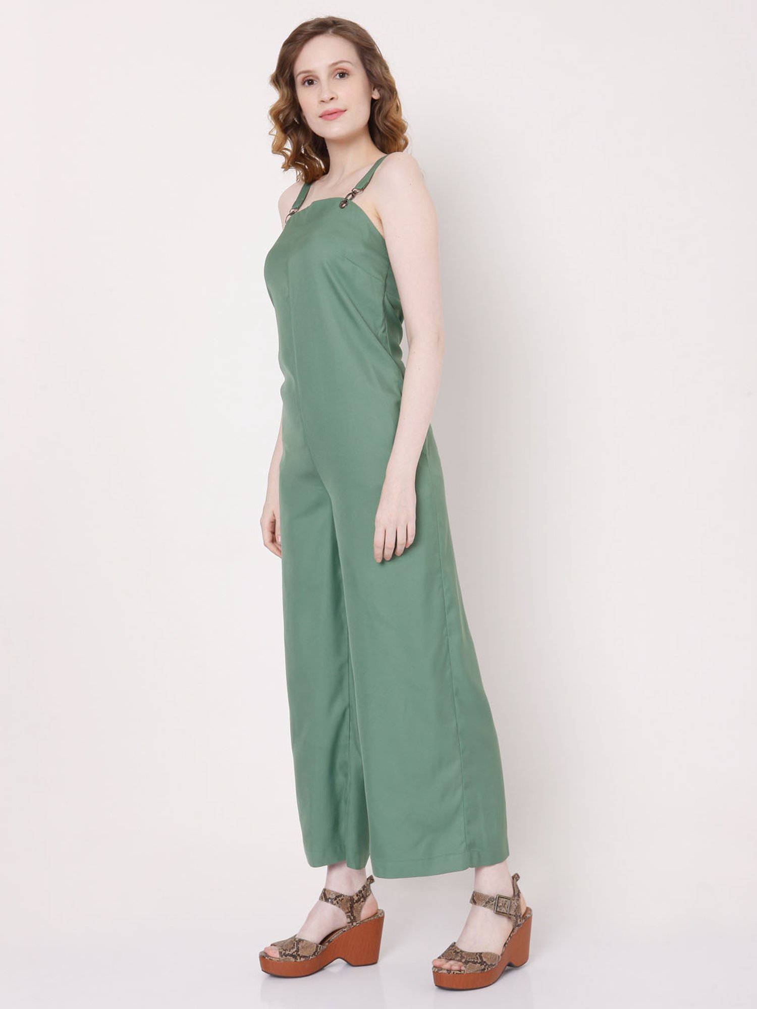 Vero Moda Green Maxi Jumpsuit