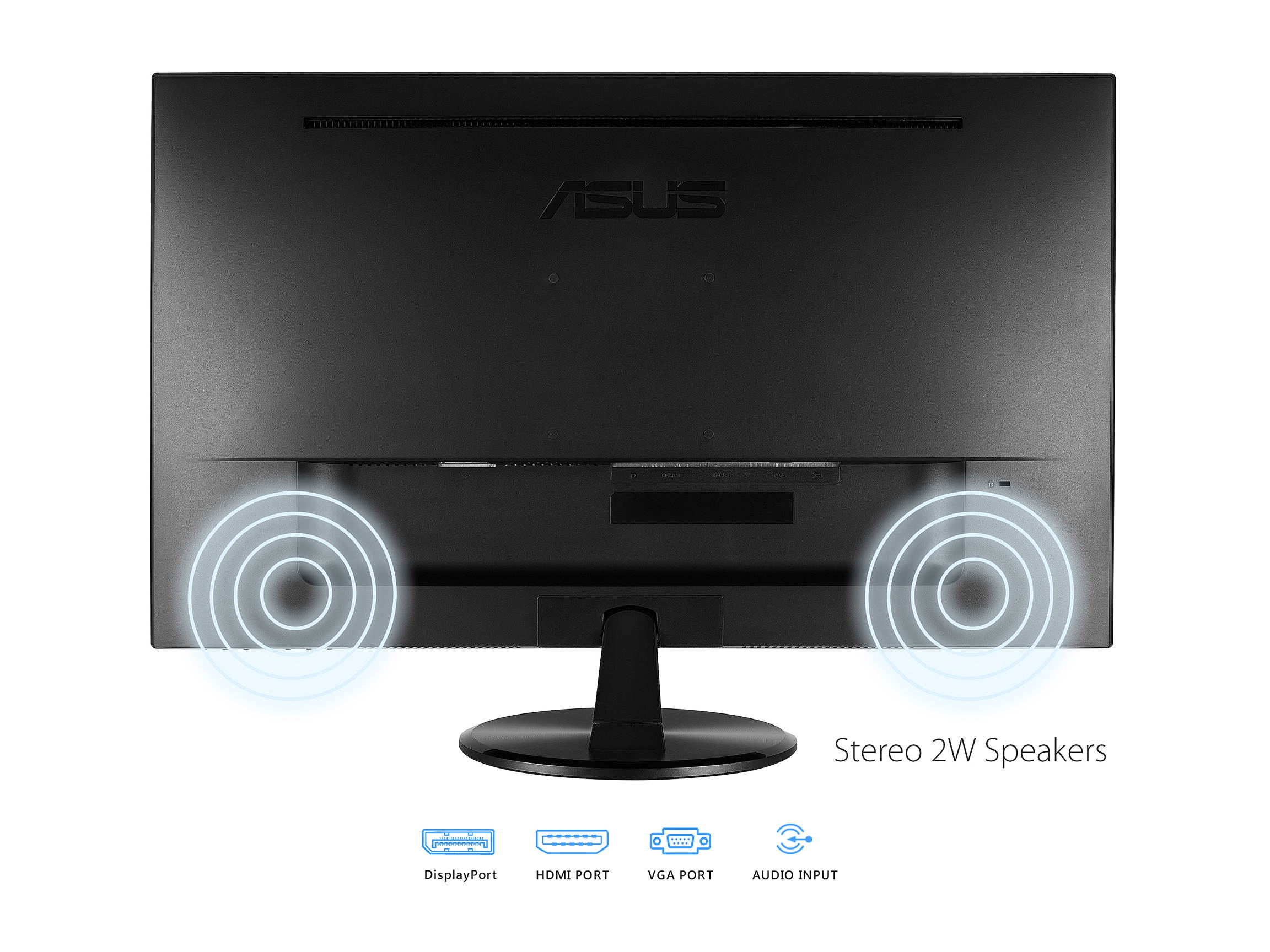 ASUS VP247QG 24" (Actual size 23.6") Full HD 1920 x 1080 1ms DP HDMI VGA Adaptive Sync/FreeSync Eye Care Monitor