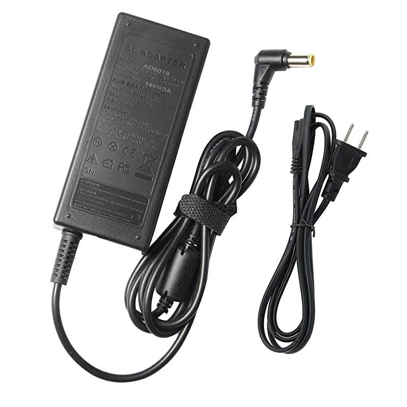 14V 3A AC Adapter Power Charger Compatible with Samsung S27a350h S20D340H S20D340HY S22D300BY S22D300HY S22D300NY S22D340HY S24D300HL S24D340H S24D340HL TFT LCD Monitor60 X 44mm