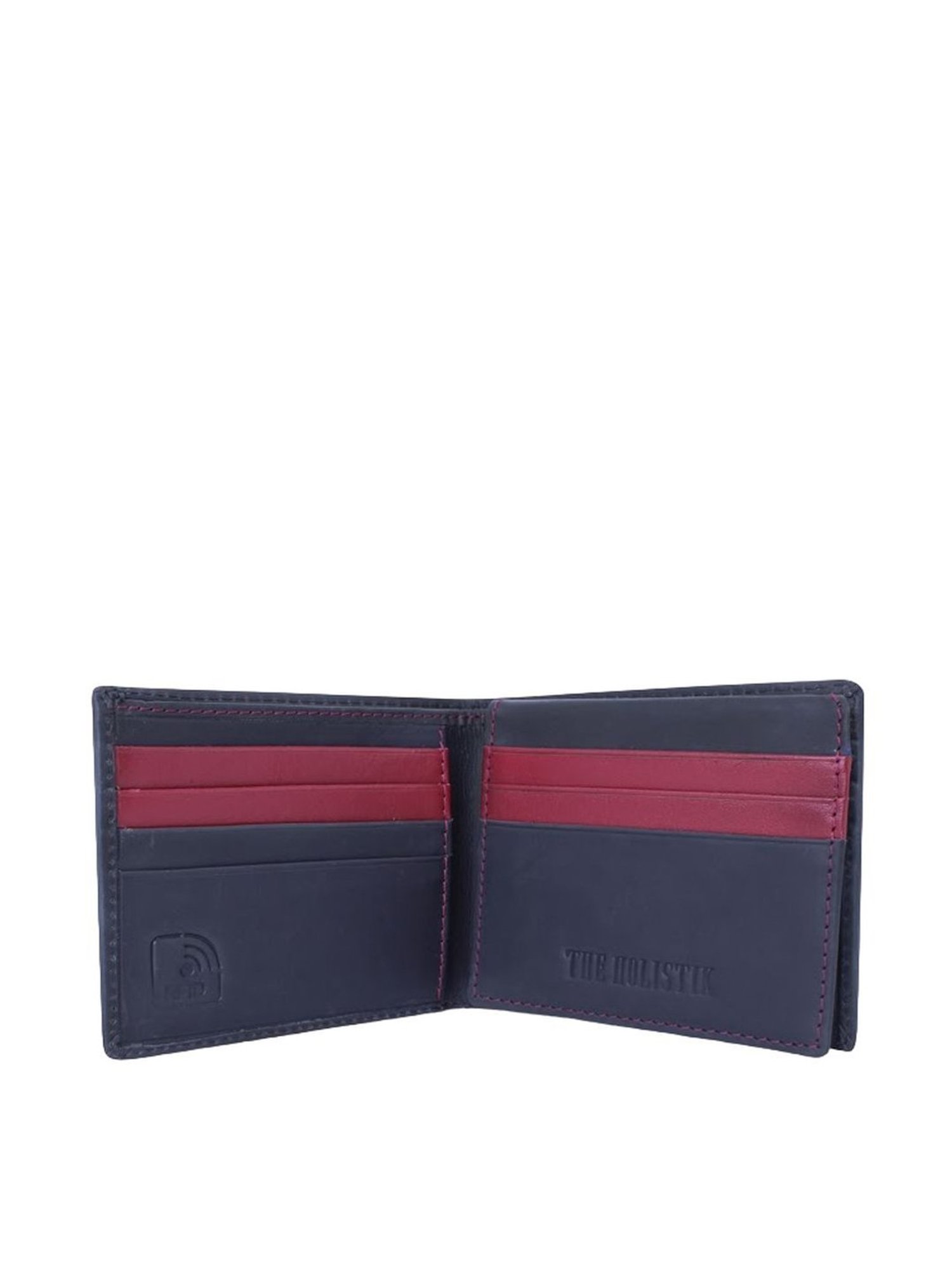 THE HOLISTIK Spirit Black Casual Leather Bi-Fold Wallet for Men