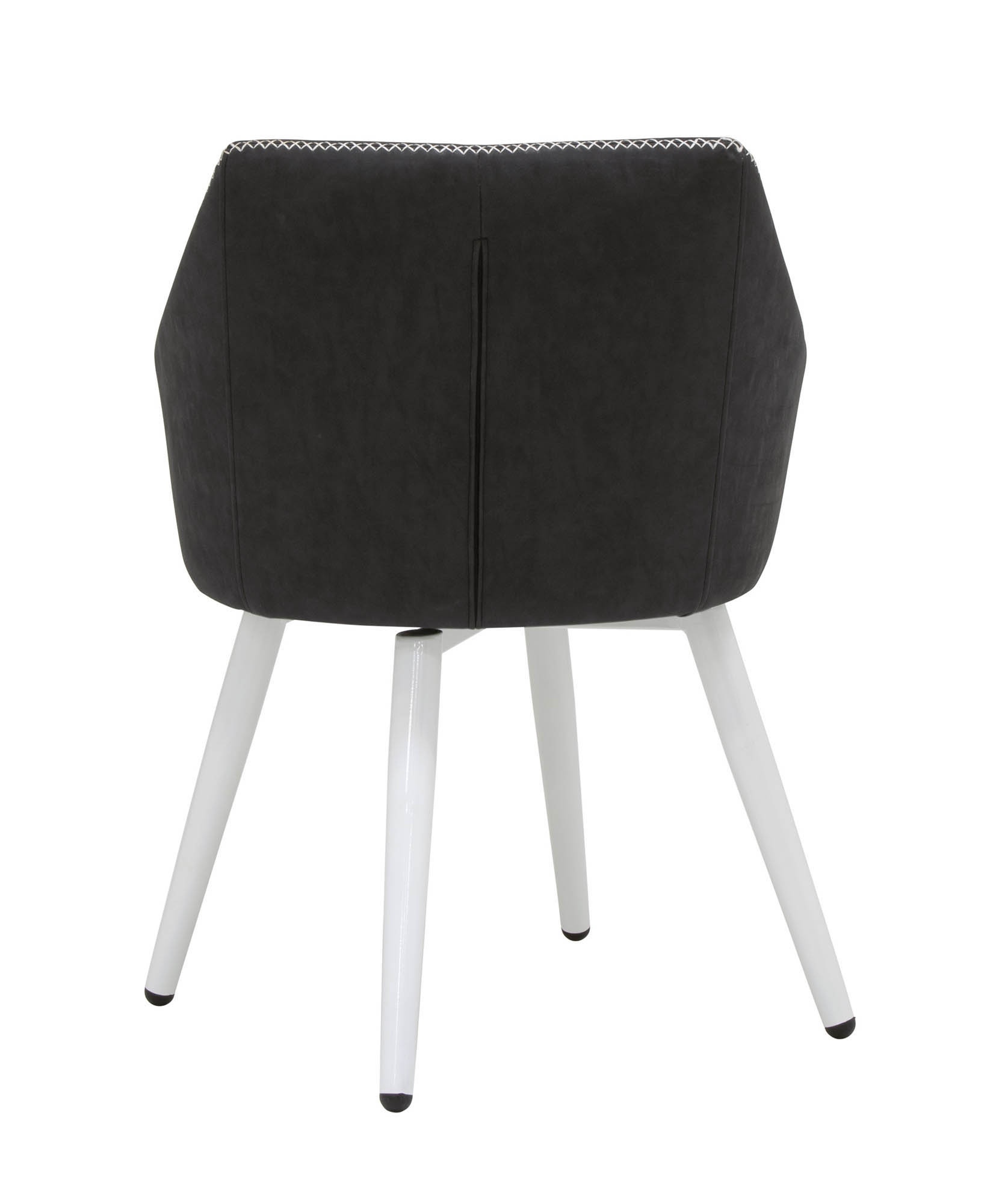 Calico Designs Sydney Swivel, Accent Chair With Arms - White, Dark Grey