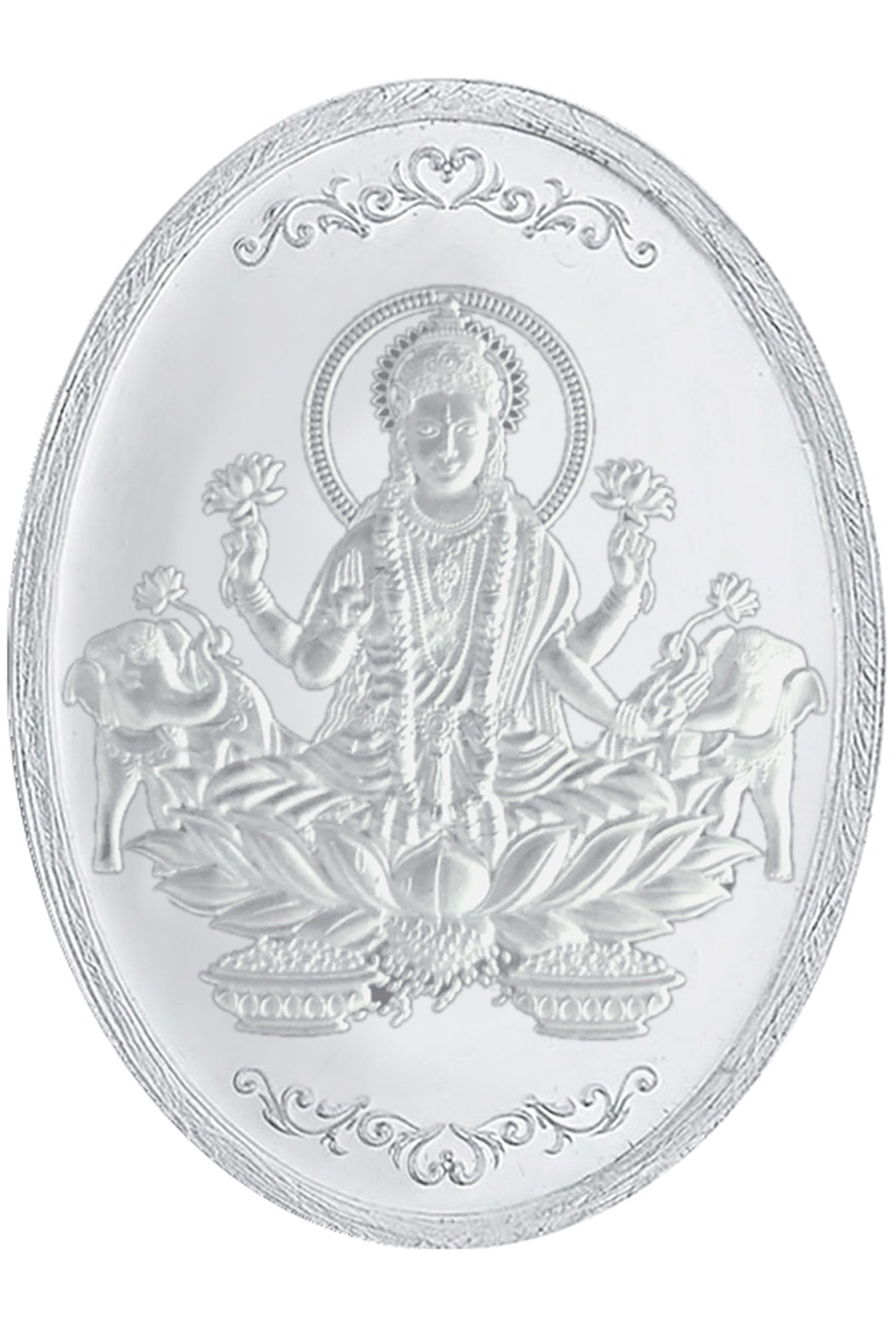 Sri Jagdamba Pearls Laxmi Oval 999 Silver 20gm Silver Coin