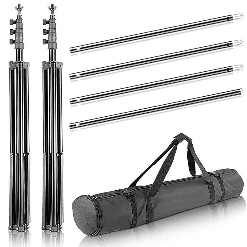 2.6M x 3M/8.5ft x 10ft Background Support System and 800W 5500K Umbrellas Softbox Continuous Lighting Kit for Photo Studio Product,Portrait and Video Shoot Photography