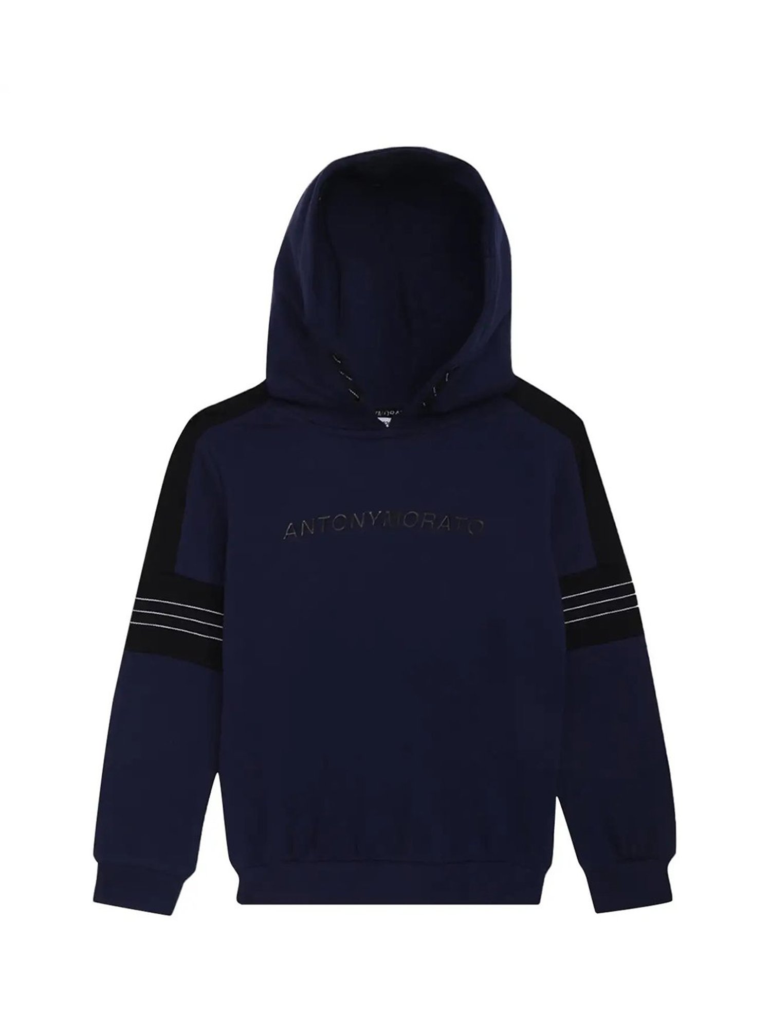 Antony Morato Kids Indigo Logo Print  Hoodie