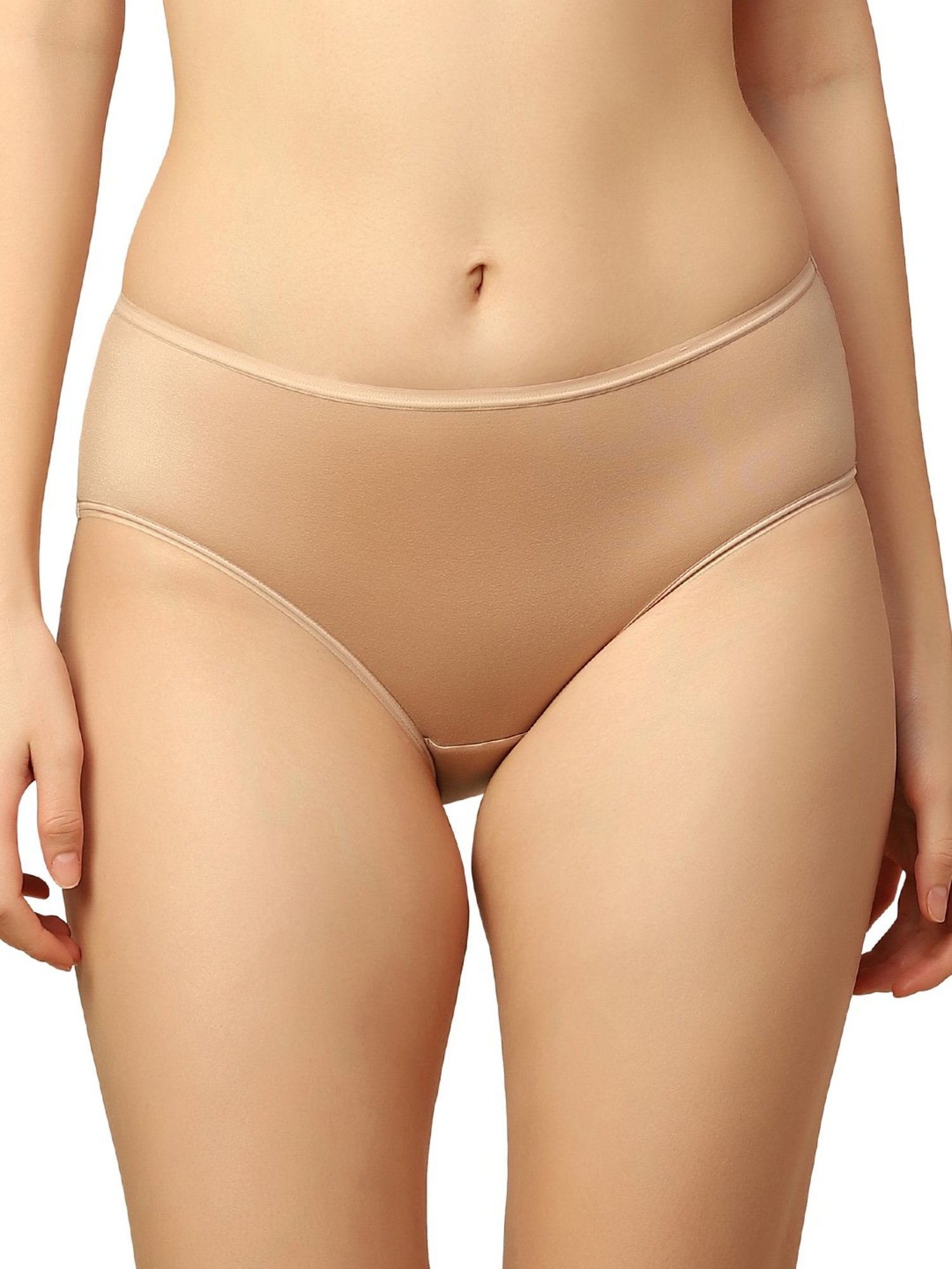 Triumph Beige Plain Hipster Panty