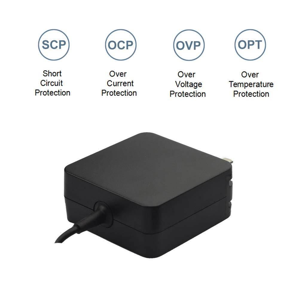 UL Listed Nicpower AC Charger Adapter Compatible with Asus Zenbook UX301LA UX301L UX301 UX302LA UX302L UX302 Laptop Power Supply Cord