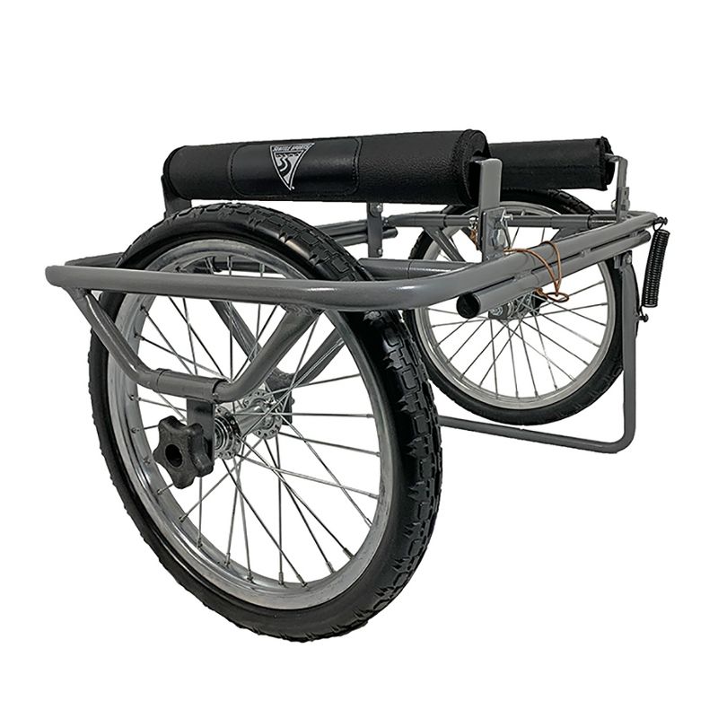 Seattle Sports Paddleboy ATC All Terrain Center Heavy Duty Kayak Canoe Boat Carrier Dolly Cart with 16 Inch Wheels and 300 Pound Capacity, Grey