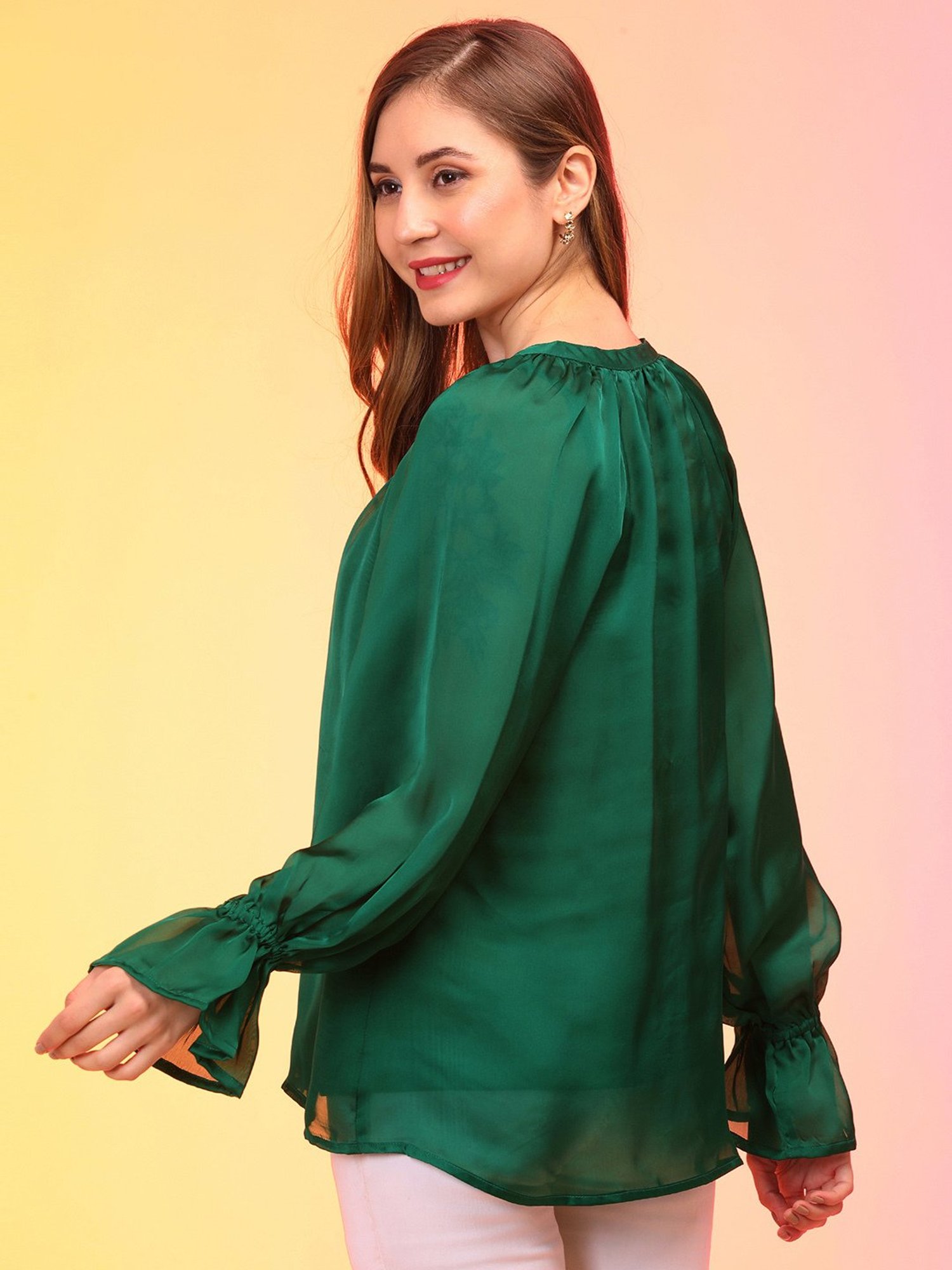 Globus Green Relaxed Fit Top