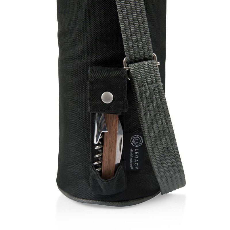 Picnic Time 2qt Wine Sack Cooler Black/Gray