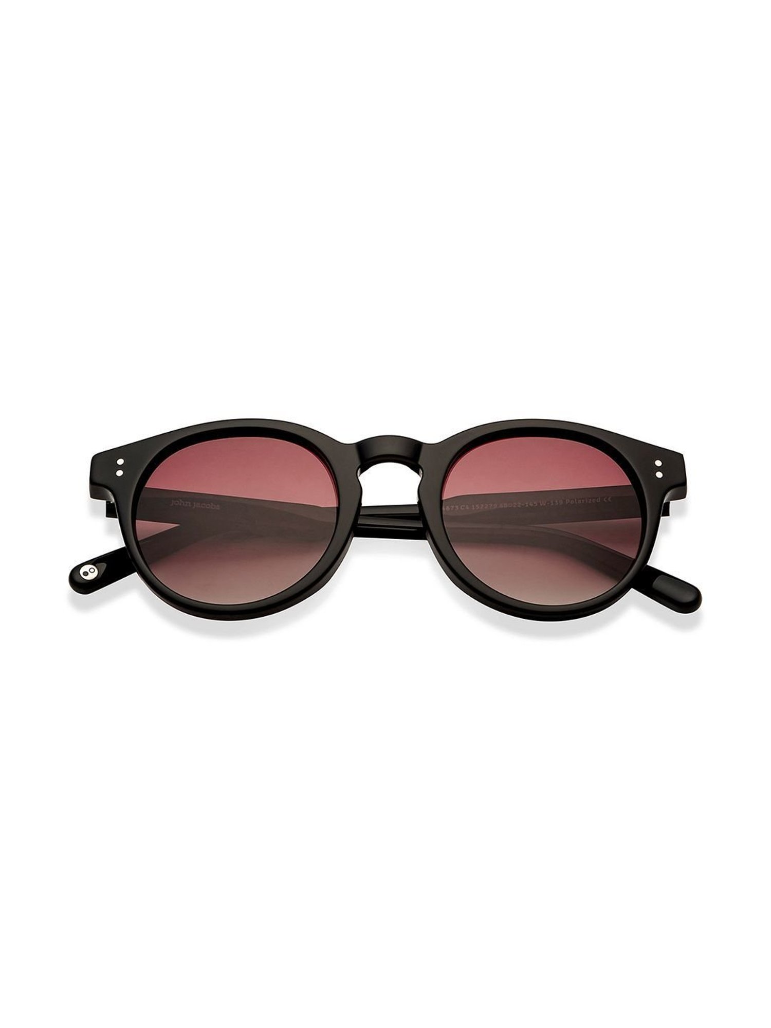 John Jacobs JJ S14673 Pink Polarized Round Sunglasses