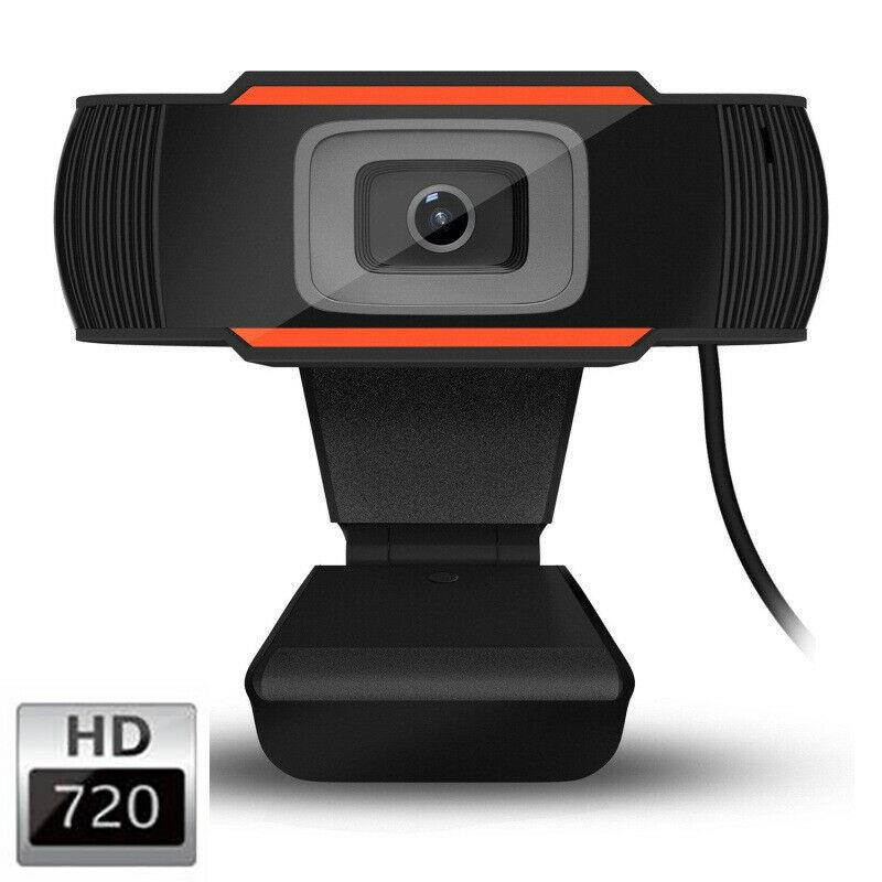 HD 720P Webcam Built-in Microphone Clip On Desktop Computer PC Camera for Video Calling Web Cam USB 2.0 Rotatable