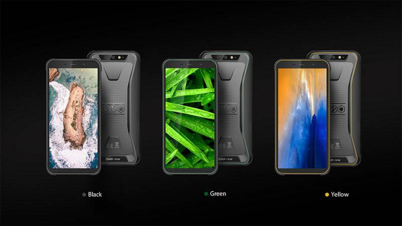 BV5500 IP68 Waterproof Mobile Phone Dual SIM Rugged Smartphone MTK6580P 3GB+16GB 5.5" 18:9 Screen 4400mAh Android 8.1