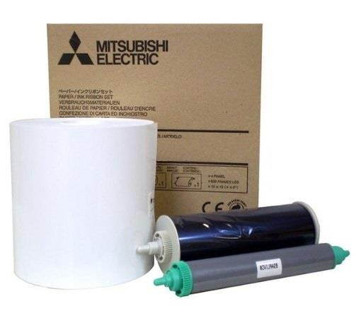 Mitsubishi CK9057 6in Paper Roll and Inksheet